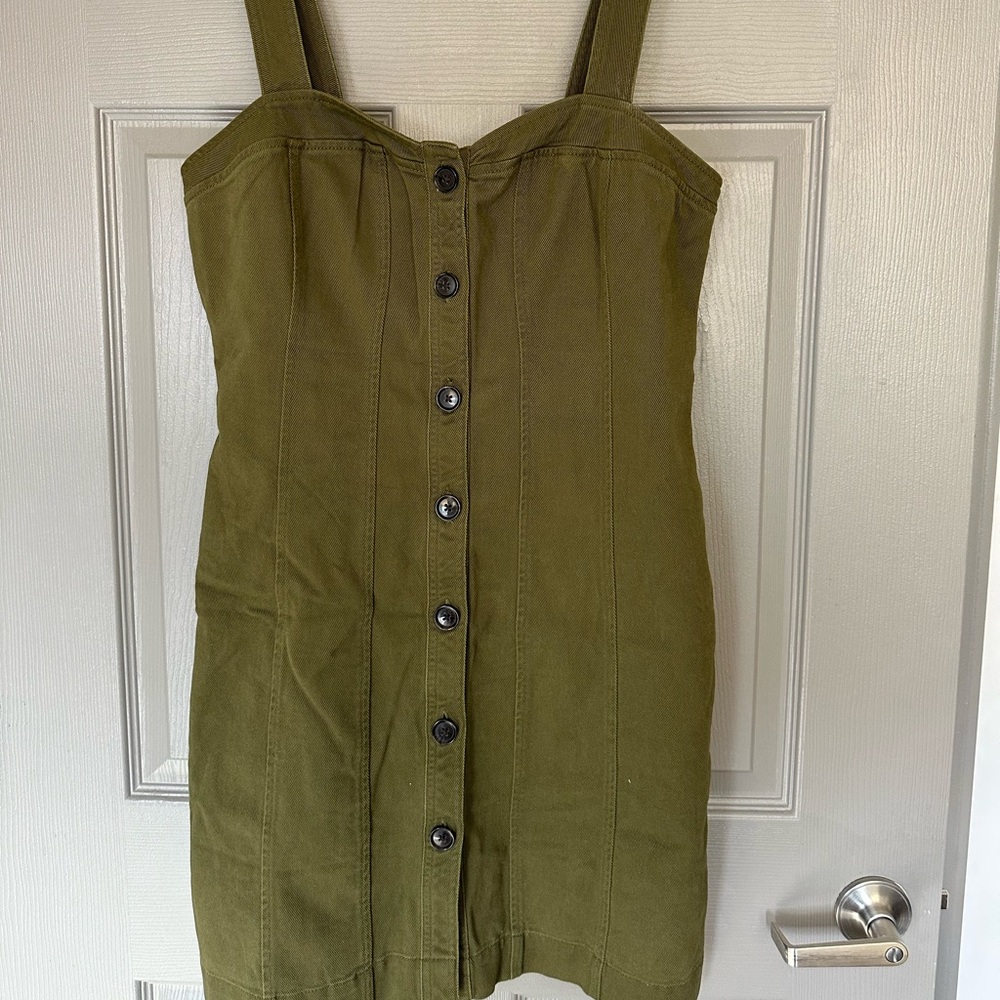 NWOT Banana Republic Khaki Green Dress